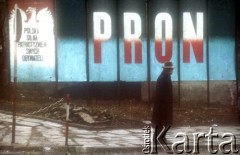 1982, Kraków, Polska.
Plakaty z hasłem 