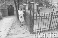 1989, Warszawa , Polska
Rzecznik prasowy rządu Małgorzata Niezabitowska.
Fot. Piotr Dylik, zbiory Ośrodka KARTA

