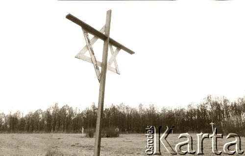 Lata 90-te, Brzezinka, Polska.
Teren byłego hitlerowskiego obozu zagłady Auschwitz-Birkenau.  
Fot. Piotr Dylik, zbiory Ośrodka KARTA