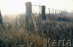 1991, Oświęcim, Polska.
KL Auschwitz Birkenau. Ogrodzenie obozu.
Fot. Piotr Dylik, zbiory Ośrodka KARTA