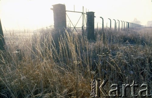 1991, Oświęcim, Polska.
KL Auschwitz Birkenau. Ogrodzenie obozu.
Fot. Piotr Dylik, zbiory Ośrodka KARTA