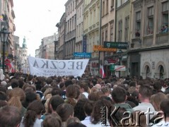 07.04.2005, Kraków, Polska.
Ulica Grodzka. Biały Marsz.
Fot. Piotr Dylik, zbiory Ośrodka KARTA