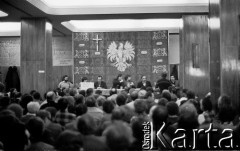 20.11.1980, Gdańsk, Polska.
Zebranie plenarne delegatów Regionu Gdańskiego NSZZ 