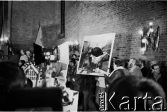16.12.1984, Gdańsk, Polska.
14. rocznica Grudnia 1970. Uroczystości w kościele pw. św. Brygidy w Gdańsku.
Fot. Jan Juchniewicz, zbiory Ośrodka KARTA