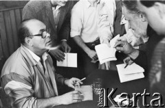 12.04.1989, Gdańsk, Polska.
Uniwersytet Gdański, spotkanie z Jackiem Kuroniem pod hasłem: 
