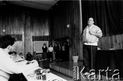 12.04.1989, Gdańsk, Polska.
Uniwersytet Gdański, Jacek Kuroń jako gość spotkania pod hasłem: 