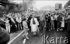 12.05.1989, Gdańsk, Polska.
Uroczystość przywrócenia Gdańskiej Stoczni 