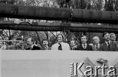 12.05.1989, Gdańsk, Polska.
Uroczystość przywrócenia Gdańskiej Stoczni 