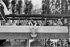 12.05.1989, Gdańsk, Polska.
Uroczystość przywrócenia Gdańskiej Stoczni 