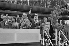 12.05.1989, Gdańsk, Polska.Ast w pasiaku
Uroczystość przywrócenia Gdańskiej Stoczni 