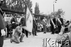 12.05.1989, Gdańsk, Polska.
Uroczystość przywrócenia Gdańskiej Stoczni 