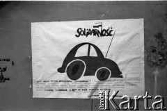 3.06.1989, Gdańsk, Polska.
Plakat informujący o rajdzie 