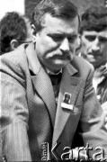 Czerwiec 1989, Gdańsk, Polska.
Parafia pw. św. Brygidy, Lech Wałęsa podczas spotkania z mieszkańcami Gdańska po wyborach czerwcowych.
Fot. Jan Juchniewicz, zbiory Ośrodka KARTA
