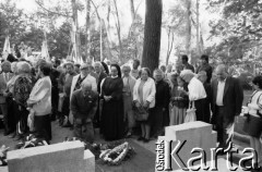 1.09.1989, Gdańsk, Polska.
Cmentarz Obrońców Westerplatte. Uroczyste obchody 50. rocznicy wybuchu II wojny światowej i obrony Westerplatte.
Fot. Jan Juchniewicz, zbiory Ośrodka KARTA