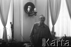 Sierpień 1980, Gdańsk, Polska.
Strajk w Stoczni Gdańskiej im. Lenina. Zdzisław Kobyliński - członek Międzyzakładowego Komitetu Strajkowego.
Fot. Witold Górka, zbiory Ośrodka KARTA