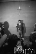 1.09.1980, Gdańsk-Wrzeszcz, Polska.
Lech Wałęsa w nowo otrzymanym od władz miasta lokalu przy ul. Marchlewskiego 13 - siedzibie NSZZ 