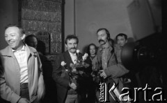 1.09.1980, Gdańsk-Wrzeszcz, Polska.
Lech Wałęsa w nowo otrzymanym od władz miasta lokalu przy ul. Marchlewskiego 13 - siedzibie NSZZ 