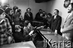Lipiec 1981, Kraków, Polska.
Spotkanie Lecha Wałęsy z działaczami krakowskiej 
