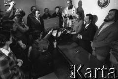 Lipiec 1981, Kraków, Polska.
Spotkanie Lecha Wałęsy z działaczami Regionu Małopolska NSZZ 