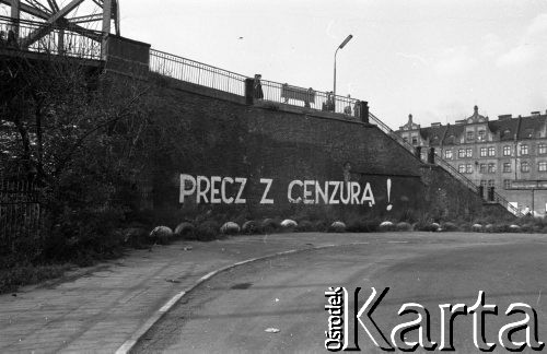 Wrzesień 1981, Gdańsk, Polska.
Napis na murze: 