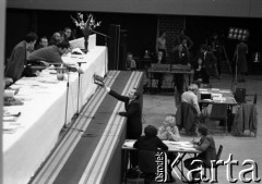 Wrzesień 1981, Gdańsk, Polska.
Obrady pierwszej tury I Krajowego Zjazdu Delegatów NSZZ 