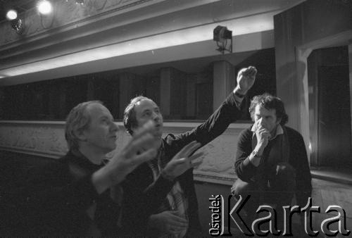 Kwiecień 1982, Łódź, Polska.
Teatr im. Stefana Jaracza. Przedstawienie: 