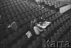 Luty 1985, Kraków, Polska.
Teatr im. Juliusza Słowackiego, przygotowania do spektaklu 