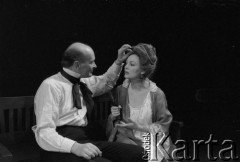 Marzec 1985, Kraków, Polska.
Teatr im. Juliusza Słowackiego. Przedstawienie: Książę Homburg, Heinrich von Kleist. Reżyseria Wojciech Szulczyński. Premiera 9 marca 1985. 
Fot. Witold Górka, zbiory Ośrodka KARTA 

