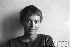 Początek lat 80., Polska.
Aktorka Hanna Bieluszko.
Fot. Witold Górka, zbiory Ośrodka KARTA