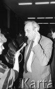17.04.1989, Warszawa, Polska.
Sąd Wojewódzki w Warszawie. Rozprawa sądowa w sprawie ponownej rejestracji NSZZ 