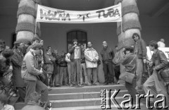Maj 1989, Wrocław, Polska. 
Kampania wyborcza Komitetu Obywatelskiego 