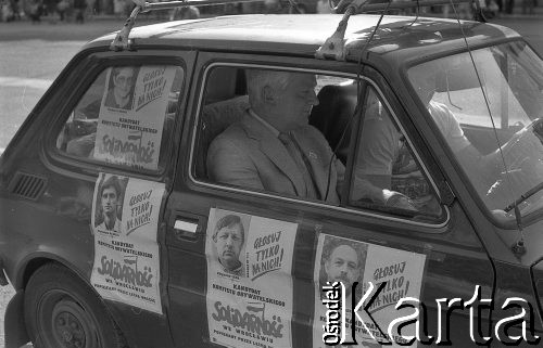 Maj 1989, Wrocław, Polska. 
Kampania wyborcza Komitetu Obywatelskiego 