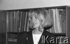 Ok. 1989, Wrocław, Polska.
Miss Polonia i Miss Świata Aneta Kręglicka.
Fot. Mieczysław Michalak, zbiory Ośrodka KARTA