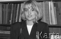 Ok. 1989, Wrocław, Polska.
Miss Polonia i Miss Świata Aneta Kręglicka.
Fot. Mieczysław Michalak, zbiory Ośrodka KARTA