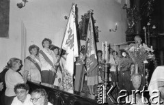 Lata 80., Częstochowa, Polska.
Pielgrzymka Ludzi Pracy na Jasną Górę, msza święta.
Fot. Mieczysław Michalak, zbiory Ośrodka KARTA