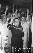 Lata 80., Wrocław, Polska.
Msza święta za ojczyznę w kościele pw. św. Klemensa Dworzaka, z przodu Anna Walentynowicz. 
Fot. Mieczysław Michalak, zbiory Ośrodka KARTA