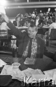 20-25.04.1990, Gdańsk, Polska.
Lech Wałęsa podczas II Krajowego Zjazdu Delegatów NSZZ 