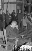 20-25.04.1990, Gdańsk-Oliwa, Polska.
Tadeusz Mazowiecki podczas mszy świętej w katedrze przed rozpoczęciem obrad II Krajowego Zjazdu Delegatów NSZZ 