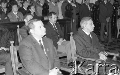 20-25.04.1990, Gdańsk-Oliwa, Polska.
Msza święta w katedrze przed rozpoczęciem obrad II Krajowego Zjazdu Delegatów NSZZ 