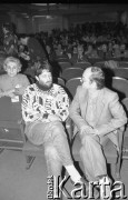 2-4.03.1990, Wrocław, Polska.
Władysław Frasyniuk (z lewej) i Włodzimierz Suleja na II Walnym Zebraniu Delegatów NSZZ 