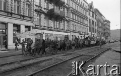 28.04.1990, Wrocław, Polska.
Manifestacja Ruchu Wolność i Pokój pod hasłem 