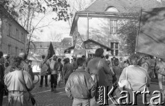 28.04.1990, Wrocław, Polska.
Manifestacja Ruchu Wolność i Pokój pod hasłem 