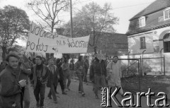 28.04.1990, Wrocław, Polska.
Manifestacja Ruchu Wolność i Pokój pod hasłem 