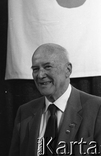 27.08.1990, Wrocław, Polska.
Wizyta Jana Nowaka-Jeziorańskiego.
Fot. Mieczysław Michalak, zbiory Ośrodka KARTA