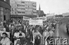 1990, Wrocław, Polska.
Obchody 10-lecia NSZZ 