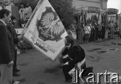 1990, Wrocław, Polska.
Obchody 10-lecia NSZZ 