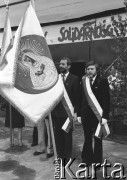 1990, Wrocław, Polska.
Obchody 10-lecia NSZZ 