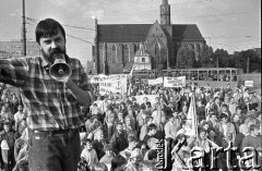 1990, Wrocław, Polska.
Obchody 10-lecia NSZZ 