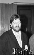 26-27.01.1991, Warszawa, Polska.
Władysław Frasyniuk na I Krajowym Zjeździe Ruchu Obywatelskiego - Akcja Demokratyczna (ROAD).
Fot. Mieczysław Michalak, zbiory Ośrodka KARTA