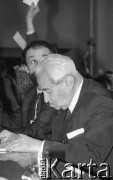 26-27.01.1991, Warszawa, Polska.
Jerzy Turowicz na I Krajowym Zjeździe Ruchu Obywatelskiego - Akcja Demokratyczna (ROAD).
Fot. Mieczysław Michalak, zbiory Ośrodka KARTA